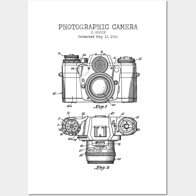 VINTAGE CAMERA patent print Wall Art by Dennson Creative